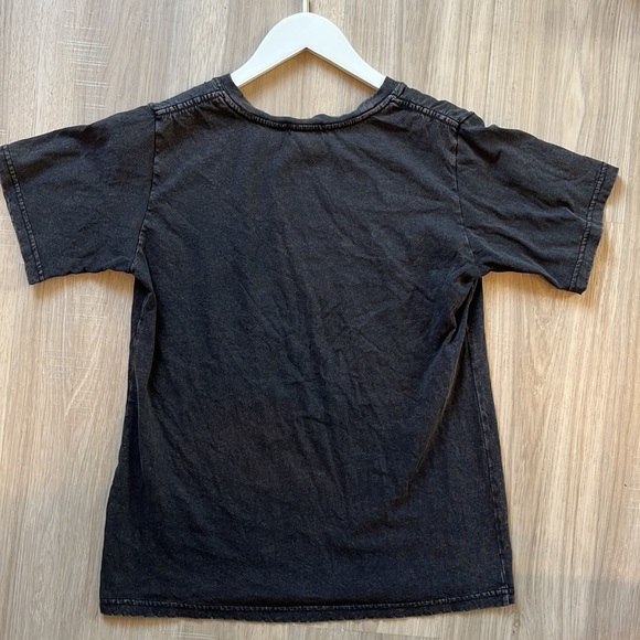 Refined Canvas Floral Smiley Face T Shirt Brown Small - Picture 5 of 5